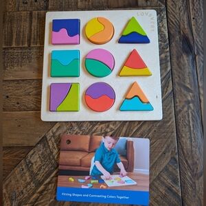 Lovevery wooden shape puzzle